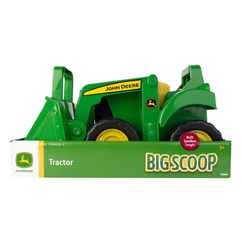 Juguete de tractor con pala John Deere TOMY verde