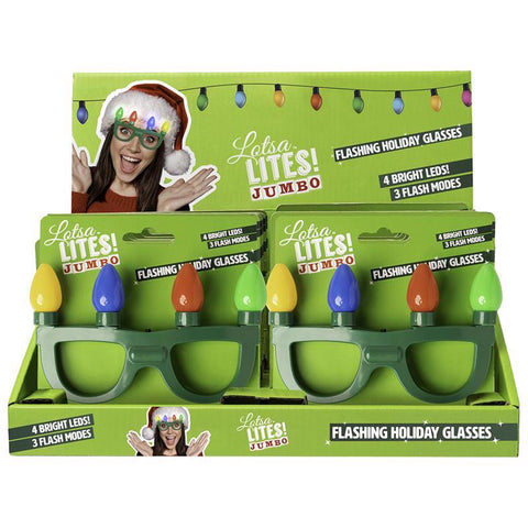 Lotsa Lites LED Multicolor Flashing glasses Light Set 5 in. (Pack of 24)