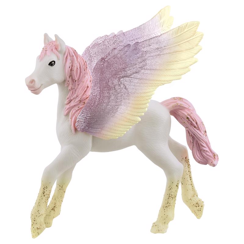 Schleich Bayala Sunrise Pegasus Foal Figurine White 1 pc (Pack of 3)