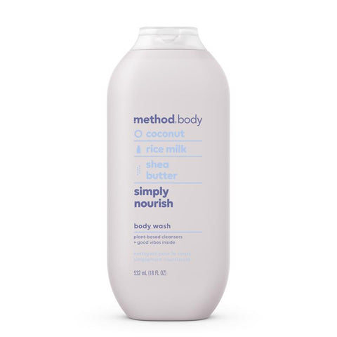 Method Simply Nourish Scent Body Wash 18 oz 1 pk (Pack of 6)