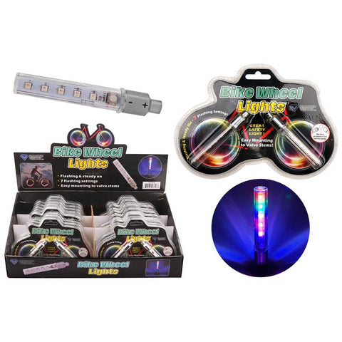 Diamond Visions Deluxe Bike Wheel Lights Multicolored 2 pc (Pack of 18)