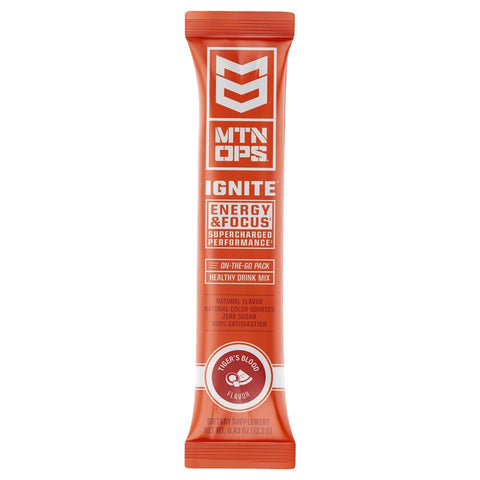 MTN OPS Ignite Tigers Blood Energy Drink Mix (Pack of 12)