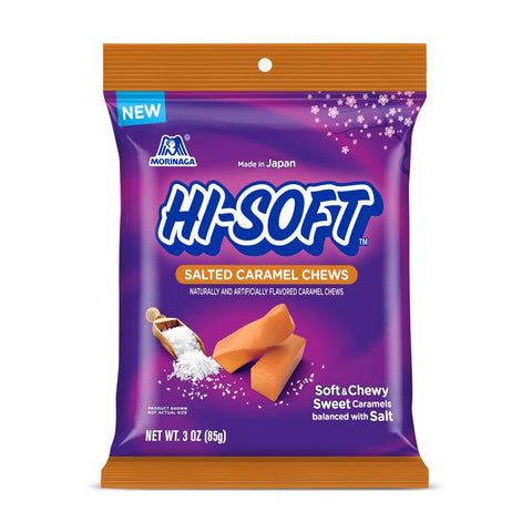 Morinaga Hi-Soft Salted  Caramel Chews 3 oz (Pack of 6)