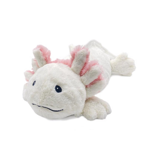 Peluche de ajolote Warmies rosa/blanco