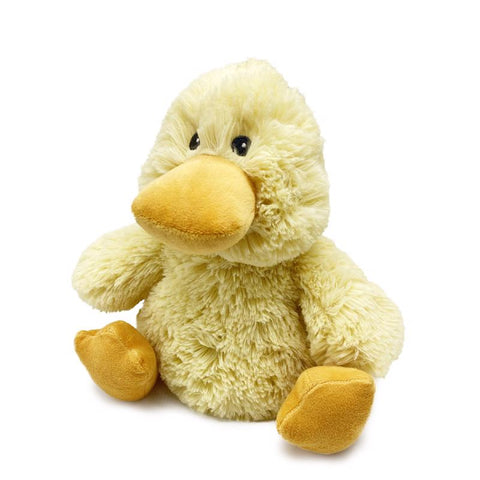 Peluche de pato Warmies amarillo