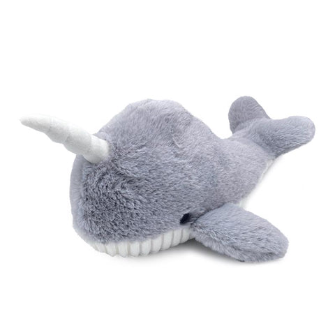 Warmies Narwhal Stuffed Animal Gray/White