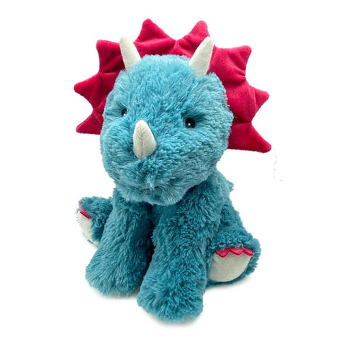 Warmies Triceratops Stuffed Animal Blue/Pink