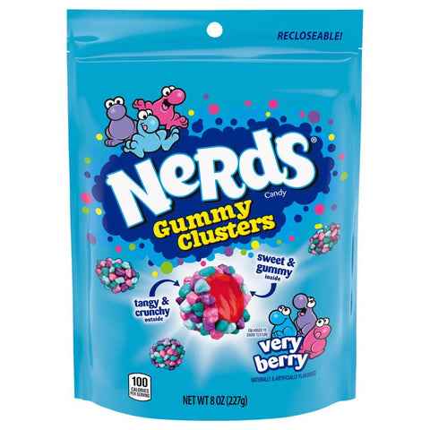 Nerds Very Berry Gummy Clusters 8 oz (Pack of 6)