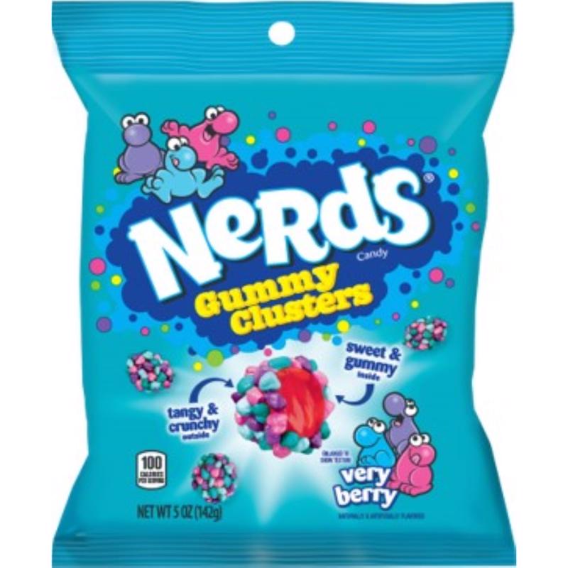 Nerds Very Berry Gummy Clusters 5 oz (Pack of 12)