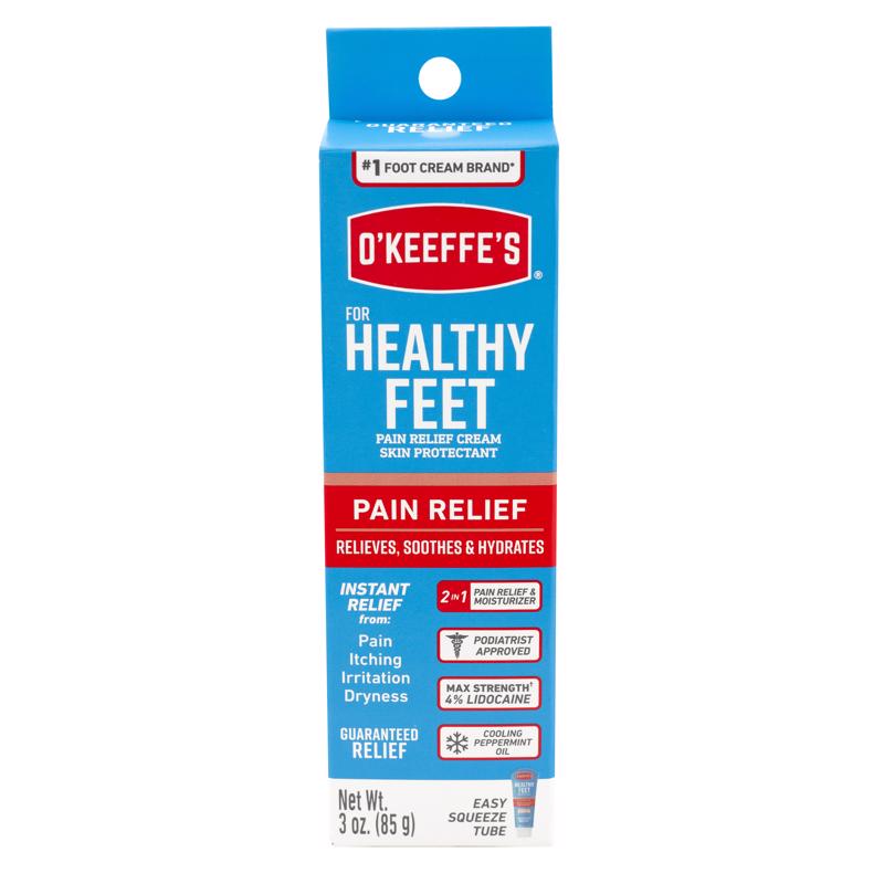 O'Keeffe's Healthy Feet Peppermint Scent Pain Relieving Cream 3 oz 1 pk (Pack of 3)