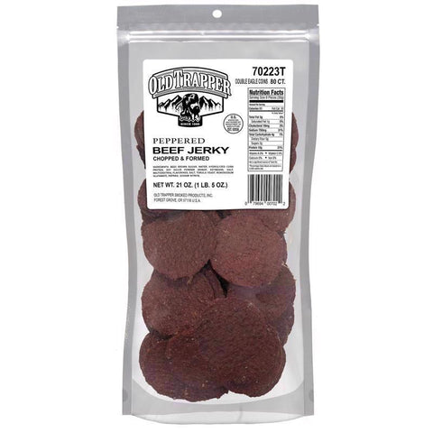 Old Trapper Double Eagles Peppered Beef Jerky 21 oz Pouch