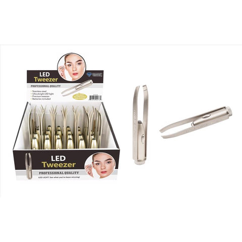 Diamond Visions Assorted LED Tweezers 1 pk (Pack of 24)