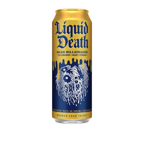 Liquid Death Dead Billionaire Tea 19.2 oz 1 pk (Pack of 12)