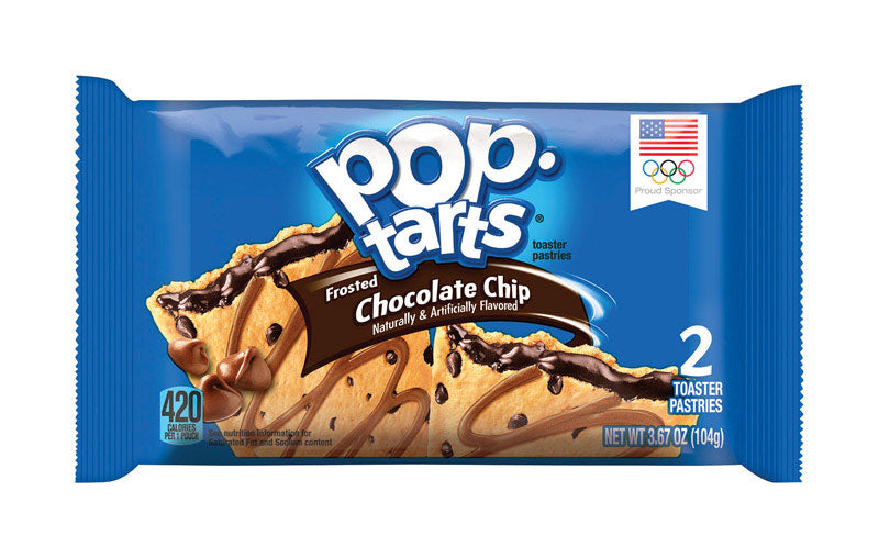 Pop-Tarts Chocolate Chip Toaster Pastries 3.67 oz Pouch (Pack of 6)