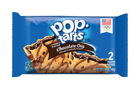 Pop-Tarts Chocolate Chip Toaster Pastries 3.67 oz Pouch (Pack of 6)