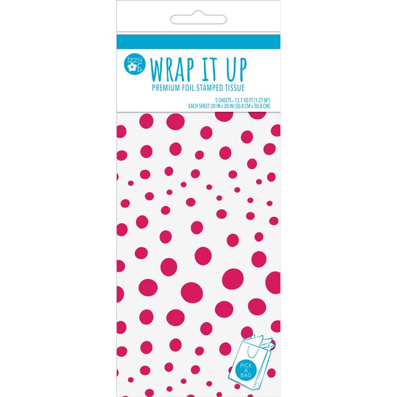 Paper Images White Fuchsia Tissue Paper (Pack of 6)