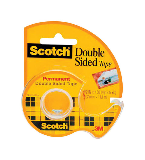 Scotch 450 in. L X 1/2 in. W Double-Sided Tape (Pack of 12)