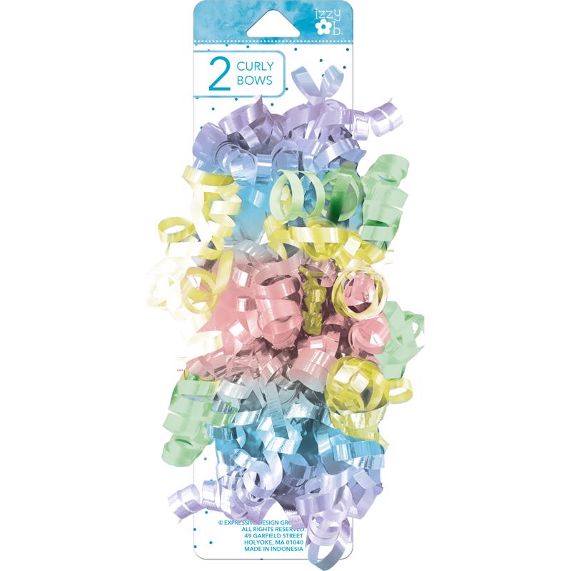 Paper Images Multi-Color Pastel Curly Bows (Pack of 6)