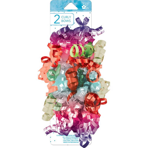 Paper Images Multi-Color Bright Curly Bows (Pack of 6)