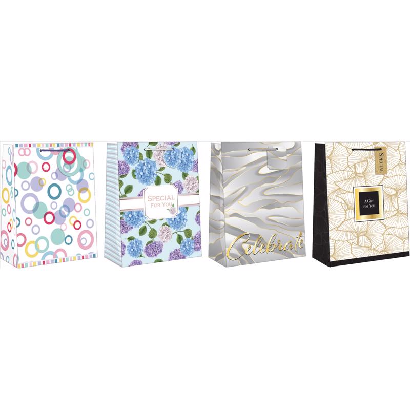 Paper Images Assorted All Occasion Gift Bag (Pack of 12)