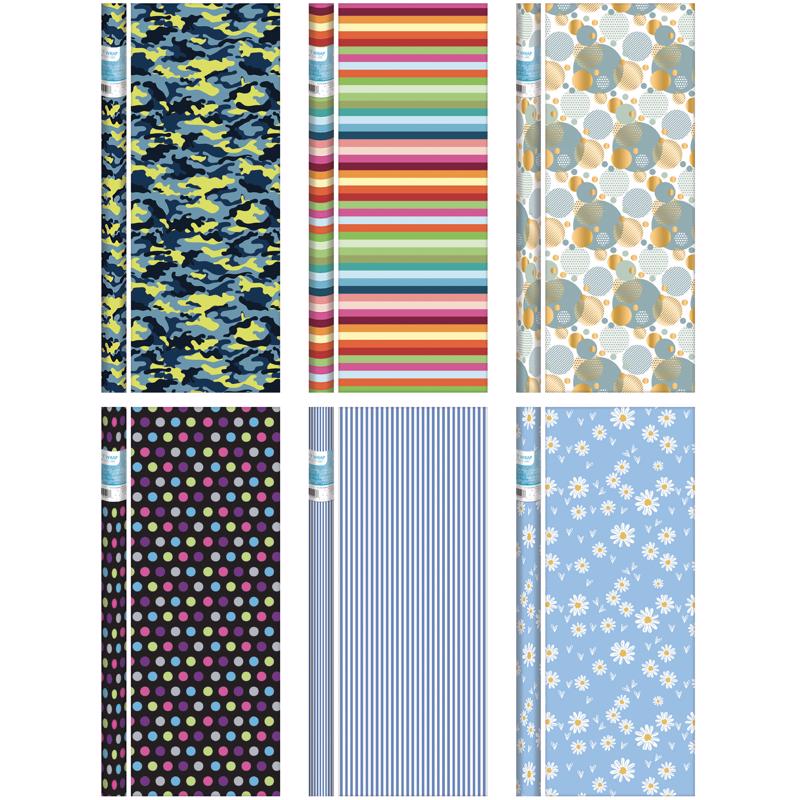 Paper Images Assorted General Gift Wrap (Pack of 64)
