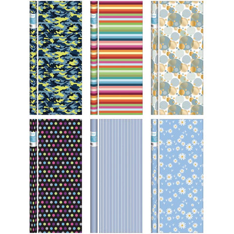 Paper Images Assorted General Gift Wrap (Pack of 64)