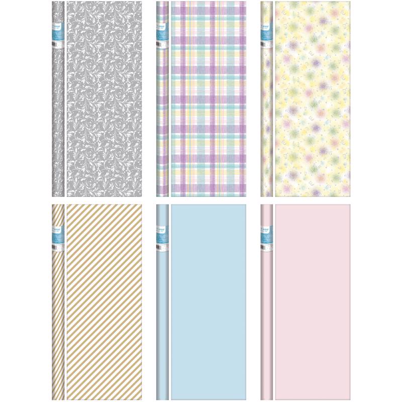 Paper Images Assorted Baby/Wedding Gift Wrap (Pack of 64)