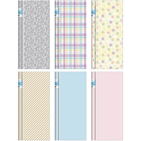 Paper Images Assorted Baby/Wedding Gift Wrap (Pack of 64)
