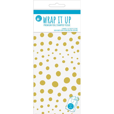 Paper Images Izzy Ob Gold All Occasion Tissue Paper (Pack of 6)