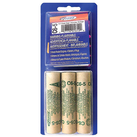 Motores para cohetes modelo Estes C6-5, 3 uds. (Paquete de 12)