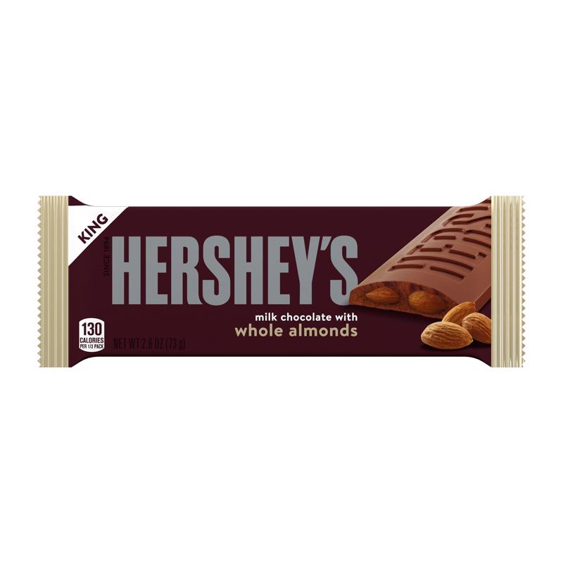 Hershey's Milk Chocolate with Almonds Candy 2.6 oz (Pack of 18)