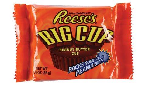 Reese's Big Cup Milk Chocolate Peanut Butter Candy Bar 1.4 oz (Pack of 16)