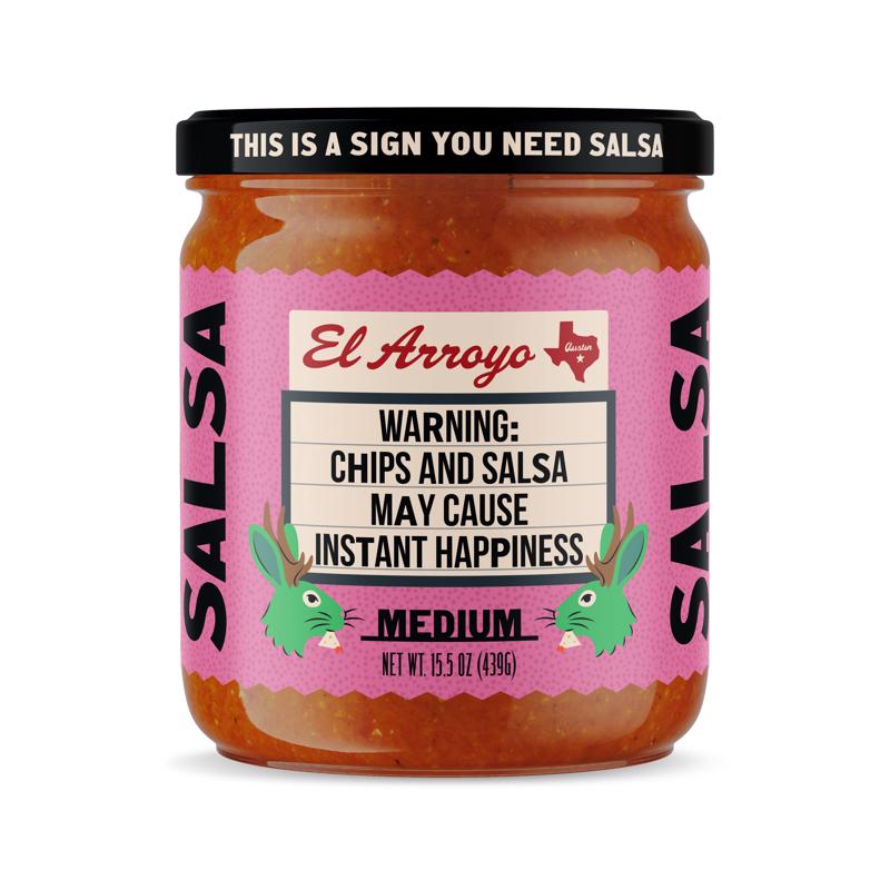 El Arroyo Medium Salsa 15.5 oz Jar (Pack of 6)