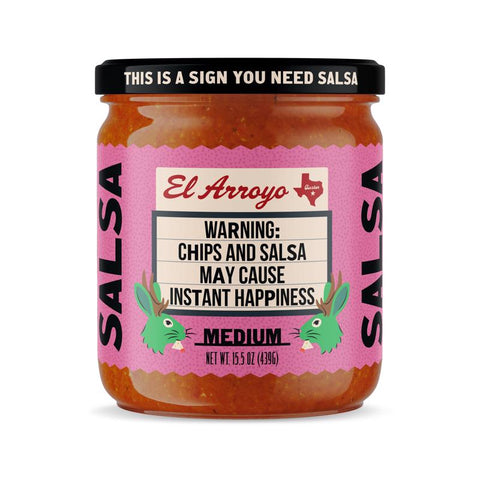 El Arroyo Medium Salsa 15.5 oz Jar (Pack of 6)