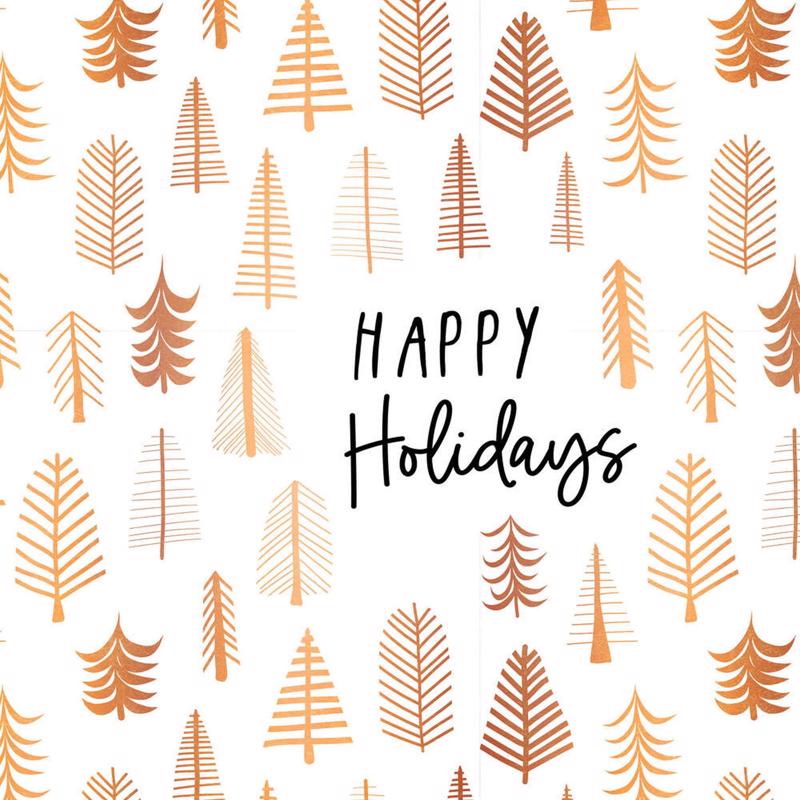P Graham Dunn White Pine Happy Holidays Word Block 5 in. (Pack of 4)