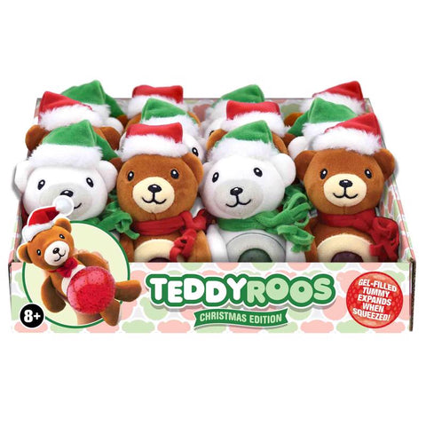 Shawshank LEDz Teddyroos Christmas Teddy 1 pk (Pack of 12)