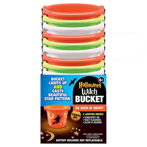 Shawshank LEDz Light Up Witch Bucket Bucket 1 pk (Pack of 12)
