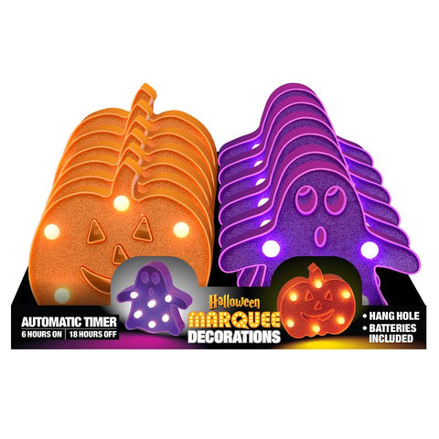 Shawshank LEDz LED Pumpkin and Ghost Marquee Light 1 pk (Pack of 12)