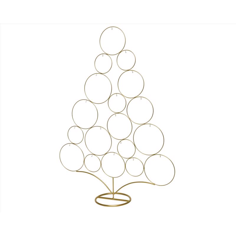 Decoris Gold Tree Display Centerpiece 33 in. (Pack of 6)