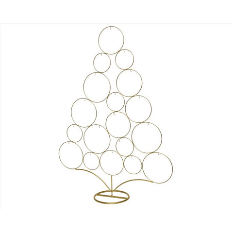 Decoris Gold Tree Display Centerpiece 33 in. (Pack of 6)