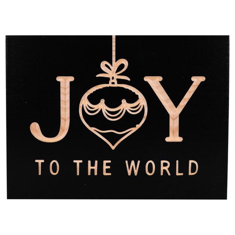 P Graham Dunn Black Joy To The World Word Block 5 in. (Pack of 4)