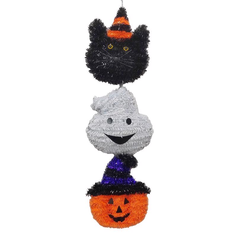 FC Young 23 in. Dangler Cat, Ghost, Pumpkin Hanging Decor (Pack of 6)