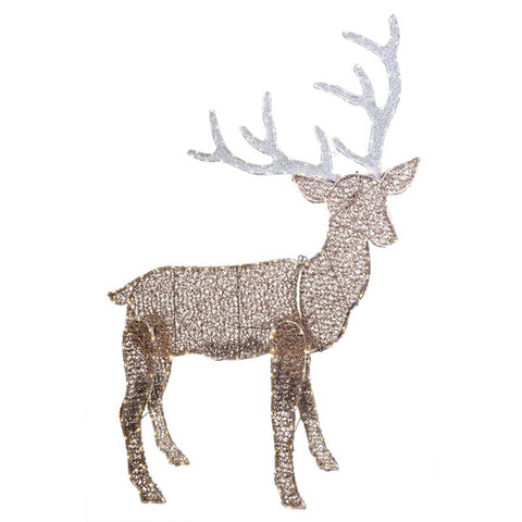 Celebrations LED Warm White Deer Silhouette 48 in. Yard Decor