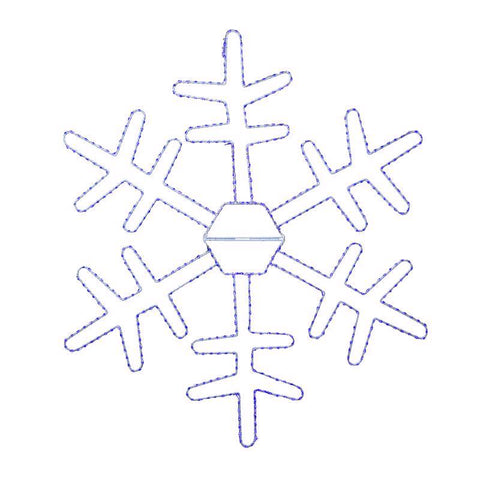 Celebrations LED Blue Snowflake 36 in. Hanging Decor