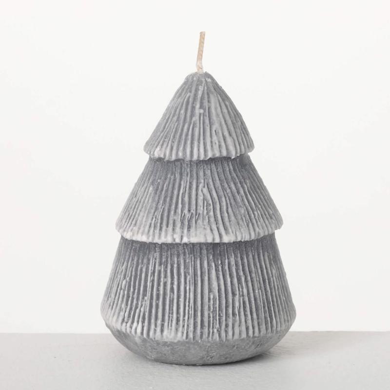 Sullivans Vance Kitira Gray Tree Candle (Pack of 6)