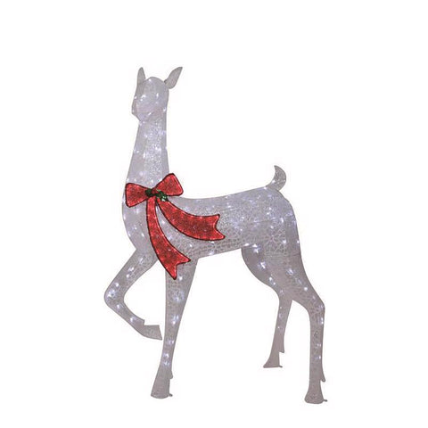 Celebrations LED Warm White Reindeer 50 in. Yard Decor