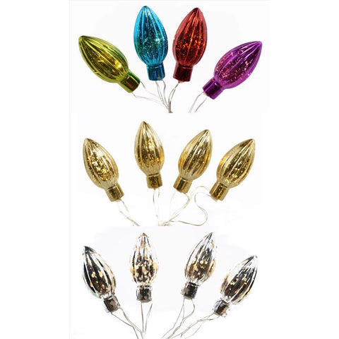 Celebrations LED C-Type Multicolored 12 ct Novelty Christmas Lights 5.5 ft. (Pack of 12)