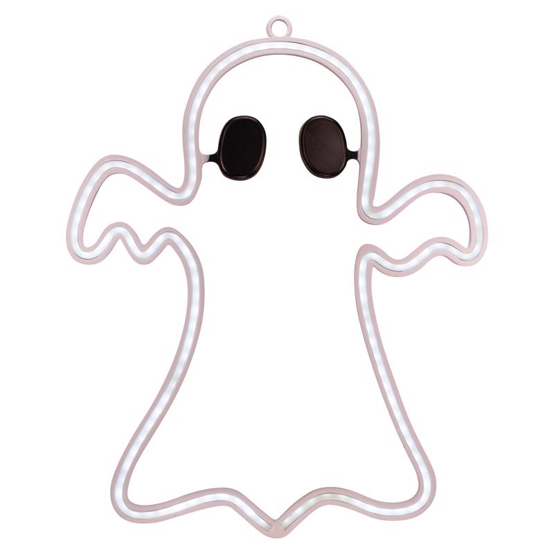 Sienna Cool White 11 in. LED Prelit Ghost Wall Decor (Pack of 6)