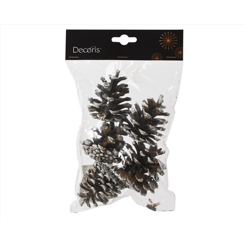 Decoris Set of 5 Pinecones 5.91 in. (Pack of 36)