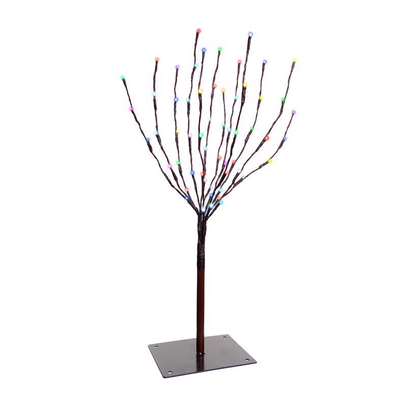 Celebrations Platinum LED RGBW Light Burst 30 in. Pathway Decor